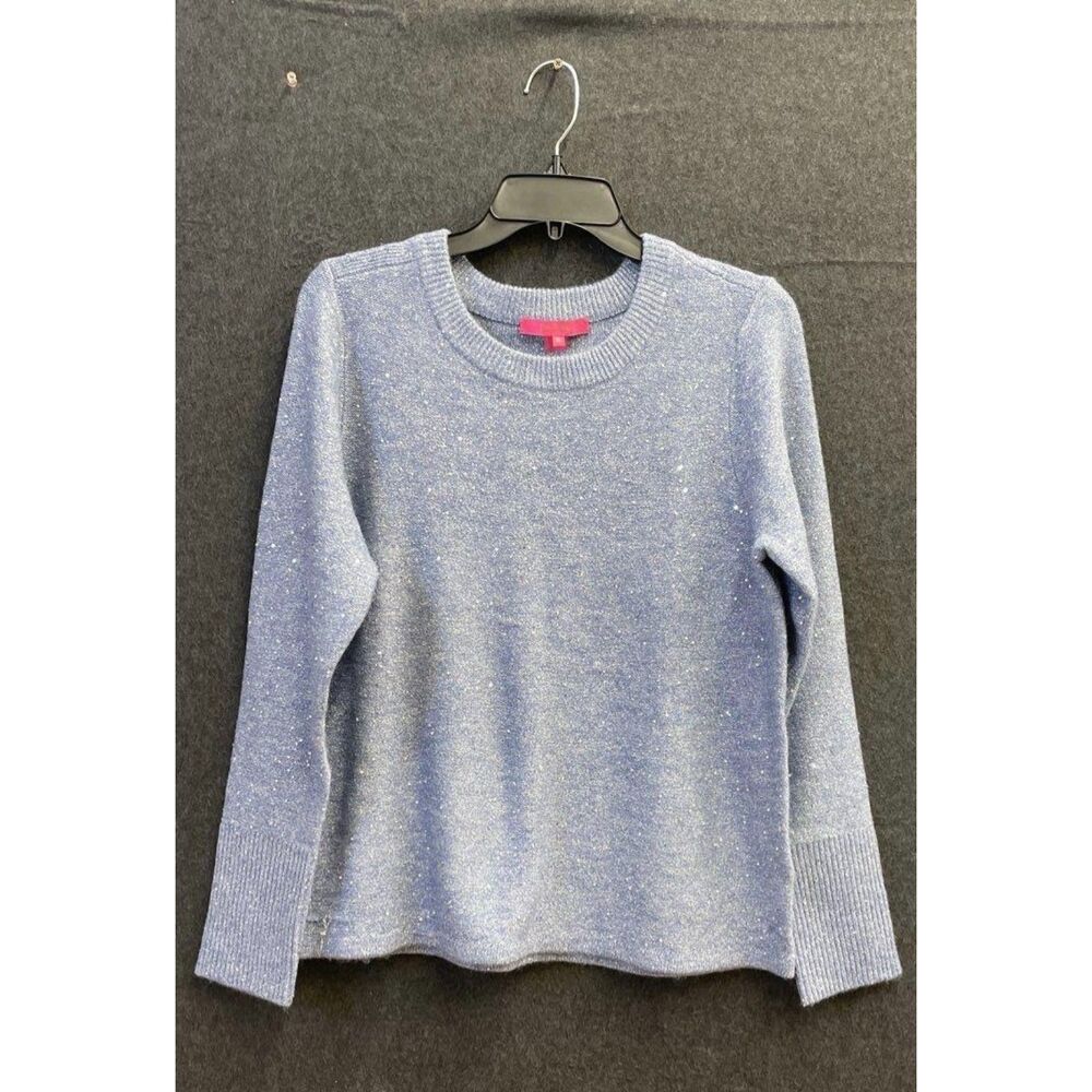 Lilly Pulitzer Blue Sequin Knit Sweater – Women’s XL
